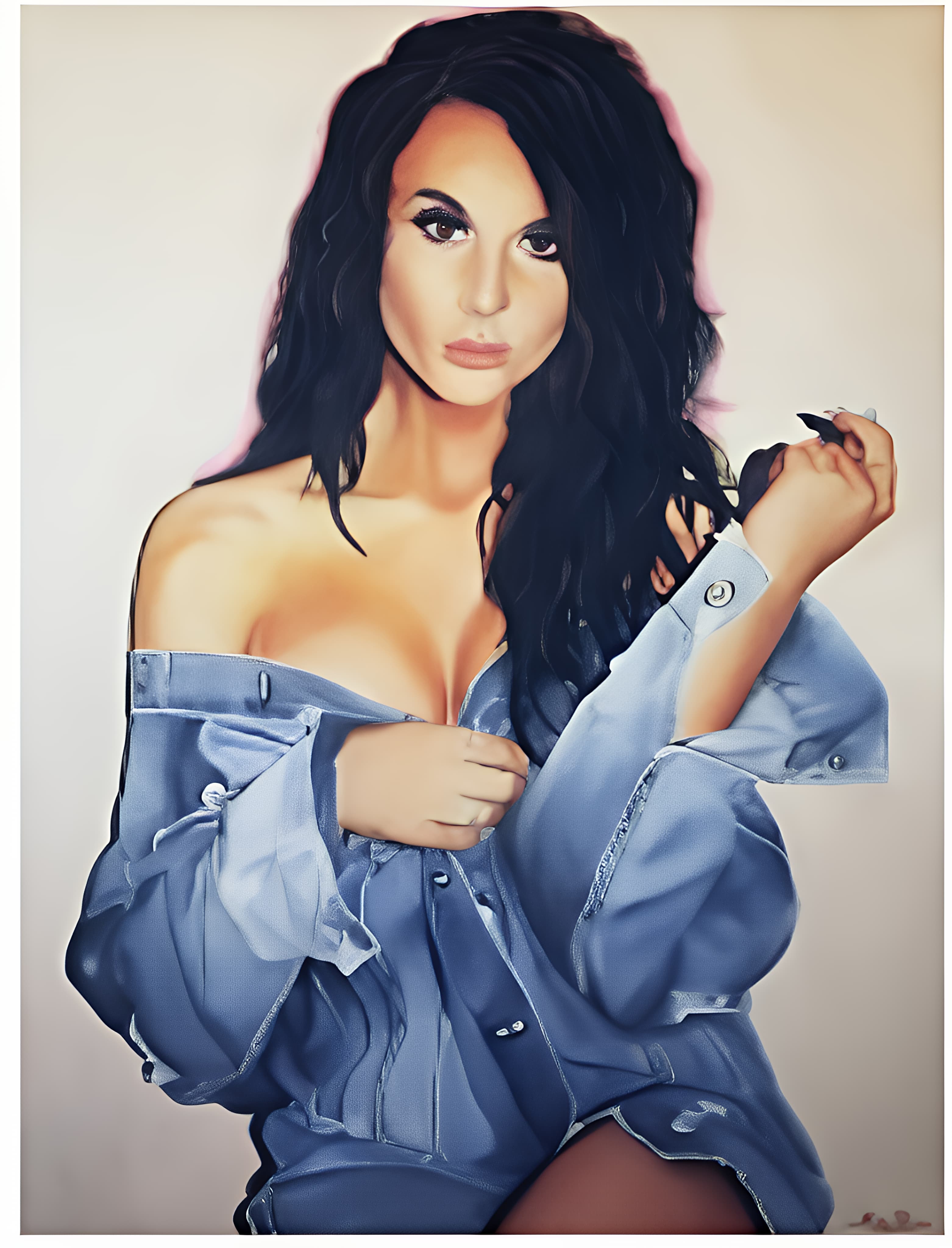 Blue Denim Elegance